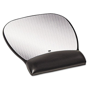 3M™ Precise Leatherette Mouse Pad W-standard Wrist Rest, 6-3-4 X 8-3-5, Black freeshipping - TVN Wholesale